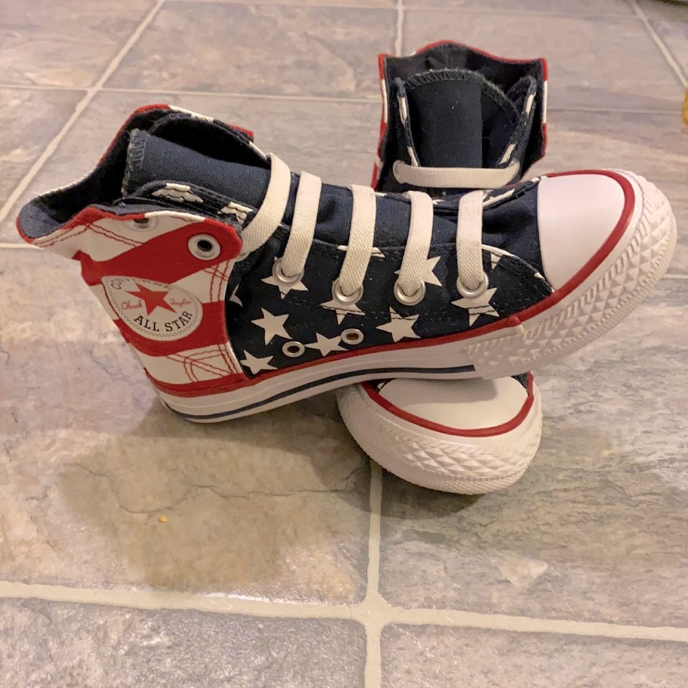 Kids American 🇺🇸 Flag Converse